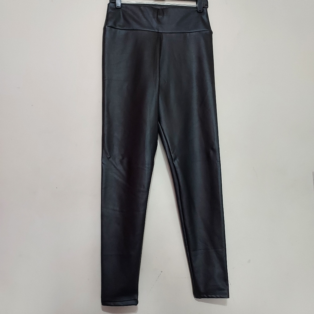 Robert Matthew High Rise Faux Leather Leggings